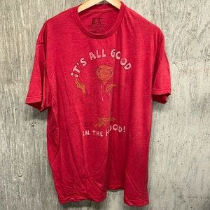 E. T. It’s All Good In The Hood Red Short Sleeve T-shirt- XL